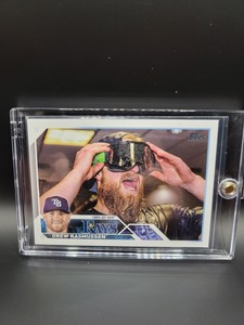 Drew Rasmussen Topps 2023 Series 2 SSP GOLD MIRROR Rays Mint