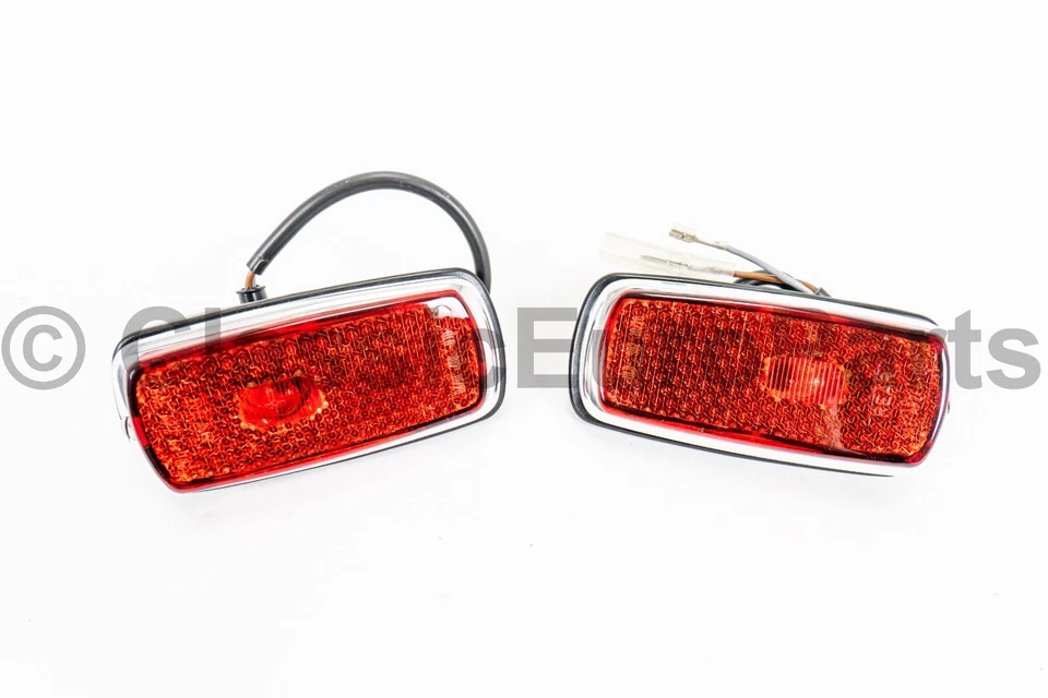 Juego de luces indicadoras laterales rojas traseras especificaciones EE. UU. para BMW E3 Bavaria E6 E9 E10 Foto 1 de 4