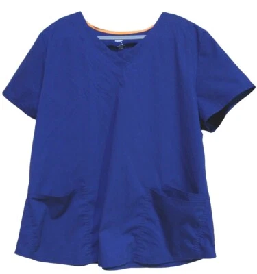 Blusa Médica Talla XL de SCRUBSTAR PREMIUM SCRUBWEAR, 3 Bolsillos Delanteros, Azul Índigo Foto 1 de 4