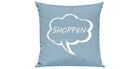 Sofa Pillow, Speech Bubble Shopping