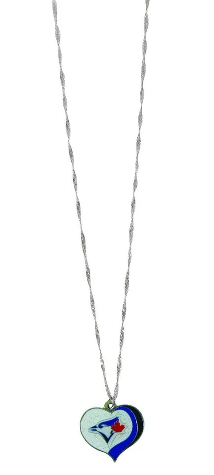 Colar de coração glitter da liga principal de beisebol - Escolha seu time - Imagem 1 de 1