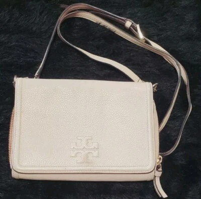 Bandolera tipo billetera plana Tory Burch Thea en melón dulce (rubor) Foto 1 de 4