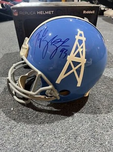 Kyle Vanden Bosch Houston Oilers Signed Riddell Helmet NFL PSA/DNA Holo - Picture 1 of 7