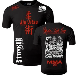 Jiu Jitsu Stryker Ultimate Extreme Fighting Adult MMA UFC Shorts Sleeve T Shirt - Picture 1 of 18