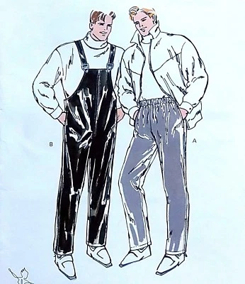 2020 Kwik Mens Bib/No Bib Snow Rain Water Resist Pants Pattern sz S-XL UNCUT - Image 1 of 3