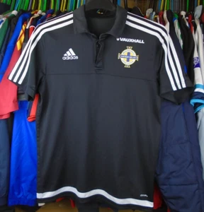 NORTHERN IRELAND 2016 adidas TRAINING FOOTBALL SOCCER POLO SHIRT JERSEY SMALL - Picture 1 of 4