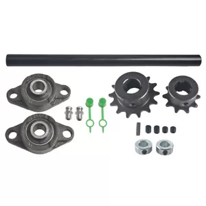 Jackshaft Sprockets with UCFL203 Pillow Block Bearings 5/8"X10" 35Chain - Picture 1 of 6