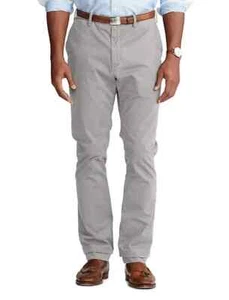NUEVO CON ETIQUETAS $110 Polo Ralph Lauren Hombres Pantalones Gris Suave Elastizado Calce Clásico Chino 48BX30 - Imagen 1 de 6