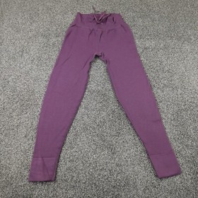 PINK Pants Womens Medium Purple Victoria Secret Active Knit Jogger Sweatpants