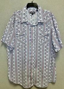 Panhandle Rough Stock Shirt Men's 2XL Aztec Print Pearl Snap Western Button Up - Picture 1 of 11