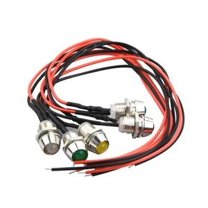 5Pack 22cm Multi Colors Car LED Indicator Light Bulb Warning Light Lamp B - Picture 1 of 14
