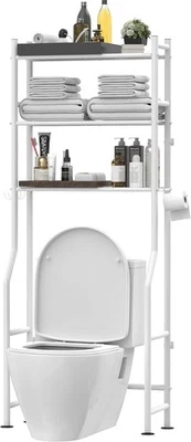 Estante de Almacenamiento sobre el Inodoro Organizador de Ahorrador de Espacio Foto 1 de 4