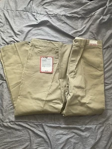 Vtg 80s Sears Best Work Pants Twill  Men’s Chinos Work Perma Prest 40x32 X2 NWT - Picture 1 of 10