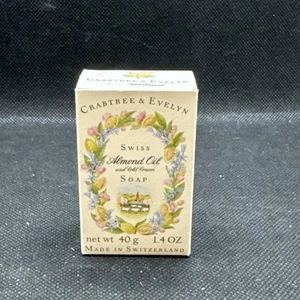 Crabtree & Evelyn Sweet Almond Oil Soap *MINI SIZE 1.4 oz 40g* - Picture 1 of 6