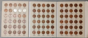 Nice Lincoln Cent Complete Collection  1941 -1974 In H.E. Harris Album - Picture 1 of 13