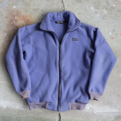Bombardero vintage años 80 Patagonia cremallera completa polar para mujer talla M/L periwinkle EE. UU. Foto 1 de 4