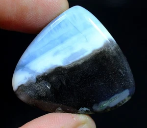 58 Kt 7X37X32 mm Natürlicher Designer Blau Owyhee Opal Birne Cabochon Edelstein HD-73 - Bild 1 von 5