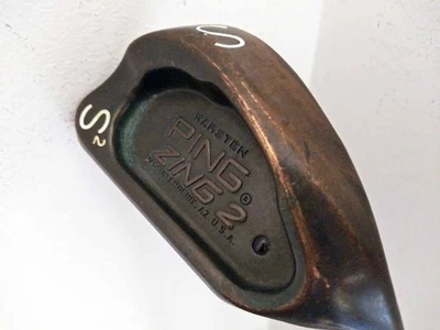 Ping Zing 2 Beryllium Copper Sand Wedge S2 Black (Steel JZ Cushin) SW2 BeCu Club - Image 1 of 2