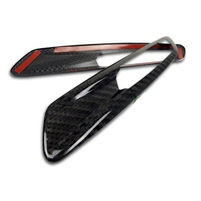 Fits BMW F10 535i 4DR Sedan Side Fender Light Lamp Trim 2PCS Carbon - Imagem 1 de 4