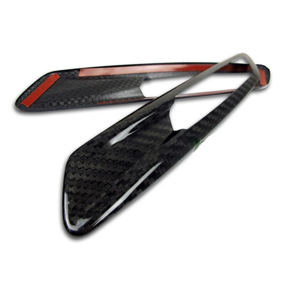 Fits BMW F10 535i 4DR Sedan Side Fender Light Lamp Trim 2PCS Carbon Foto 1 de 4