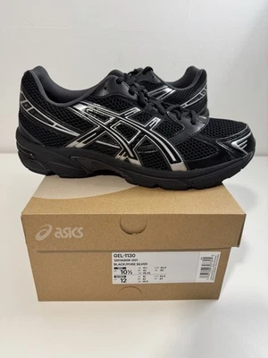 ASICS гель-1130 черный чистого серебра мужской размер 10,5 / женщин 12 1201A906-001 новый - Изображение 1 из 4