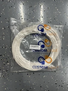 Cavo Personalizzato Collegamento Conduttore Filo Cavo Schermato 100ft 22AWG Bianco - Foto 1 di 5