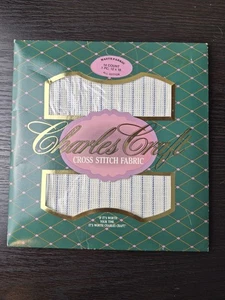 Charles Craft WASTE CANVAS Cross Stitch Fabric 14 Count 12x18 Cotton New Sealed - Picture 1 of 3