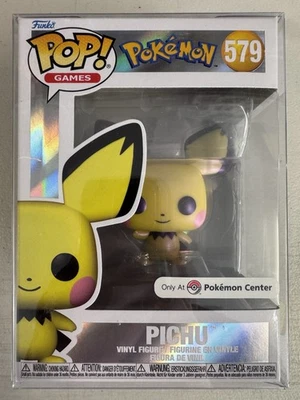 Pichu (Pearlescent) 579 ~ Pokemon Center Excl ~ Vinilo Funko Pop + PROTECTOR GRATIS Foto 1 de 4