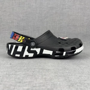 Crocs NASCAR Shoes Mens Size 8 Womens 10 Checkered Slip On Clogs Racing - Picture 1 of 11