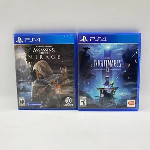 Lotto giochi PS4 Assassin's Creed Mirage + Little Nightmares II Ubisoft Bandai - Foto 1 di 9