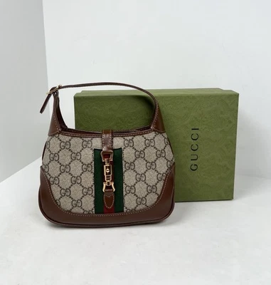Gucci GG Supreme холст Jackie 1961 мини сумка через плечо ❤️ новый/розничная цена $2800! - Изображение 1 из 4