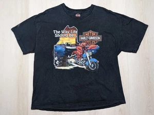 Vintage Harley Davidson The Way Life Should Be Hemd Herren 2XL Hummer Maine USA - Bild 1 von 18