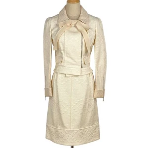 Louis Vuitton Zip-up jacket, set-up, suit Ribbon Jacquard Medium Length Ciga... - Picture 1 of 8