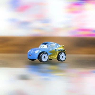 DISNEY Pixar Cars Mini Racers Dinoco Wrap Sally *loose* - Image 1 of 4