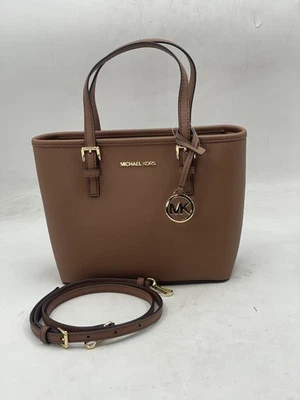 Michael Kors Women's XS Saffiano Leather Top-Zip Tote Bag Jet Set Travel Luggage - Image 1 of 4