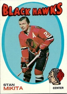 1971-72 Topps Stan Mikita Chicago Blackhawks #125 casi como nuevo - Imagen 1 de 2