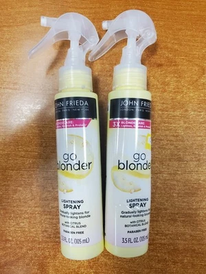 2 件装:John Frieda Go Blonder 控制美白喷雾 3.5 盎司 ea. (5451) E3B 保修 & 延长技术支持 — 第 1/3 张图片