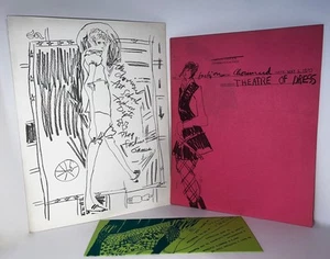 Rare Vintage 1969 CHOUINARD FASHION SHOW Program LA CA Fashion Sketch Drawings - Picture 1 of 7