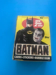Batman Movie Topps 2nd Series Full Box 36 Sealed Wax Pks Non Sports Cards! - Picture 1 of 7