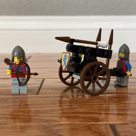 Vintage 1986 LEGO 6013 Siege Cart Castle Lion Knights 100% Complete Legoland