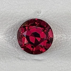 Natural Rhodolite Garnet 1.53 Cts Round Cut Loose Gemstone Ruby Ring Gift - Picture 1 of 7