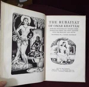 The Rubaiyat of Omar Khayyam J Yunge Bateman Art Prints Poet of Persia 1967 - Imagen 1 de 8