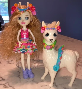 Mattel Enchantimals Lluella Llama Enchanted Pet and 6” Doll Fleecy Figure - Picture 1 of 3