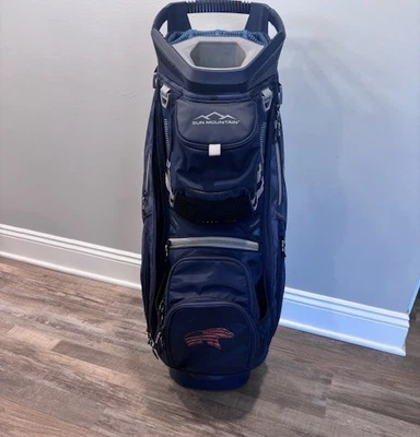 Sun Mountain C130 Golf Cart Bag Navy Blue Excellent Condition - Image 1 of 4