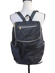 Zaino donna Aimee Kestenberg Sardegna nero nylon oro ferramenta viaggio - Foto 1 di 16