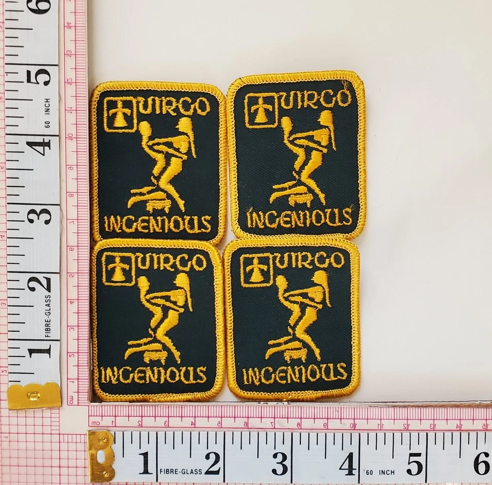 Virgo Ingenious Erotic Sexual Astrological Zodiac Jacket Vest Patch Crest Lot 4 - Image 1 of 1