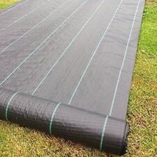 2m x 50m Heavy Duty Weed Control Woven Fabric Ground Cover Mulch Membrane 100gs