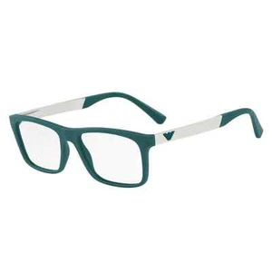 EMPORIO ARMANI EA3101 5558 Matte Teal Square Optical Eyeglasses 55-17-145 - Picture 1 of 1