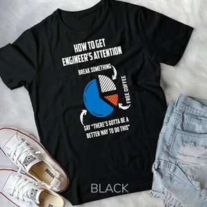 Divertido Regalo de Ingeniero para Camiseta Eléctrica, Mecánica, Civil, Computadora Unisex - Imagen 1 de 11