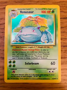 Venusaur (15/102) Holo Base Set Pokemon Card! FAST & FREE P&P! - Picture 1 of 75